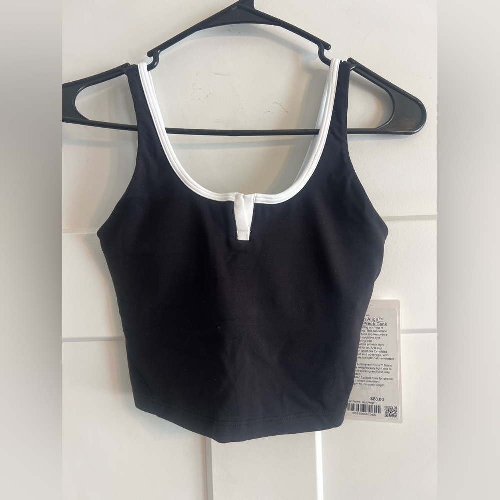 Lululemon Athletica Black and White Align Tank, Size 2, NWT 🖤🤍🖤🤍
